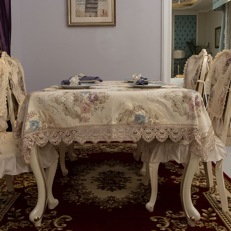 Table Bub Eurostyle Lace Home Burn-Proof Dust Cap Cloth Table Cloth Living-room Table Cloth Table Cloth Round Table Cloth Can Be Made-Taobao