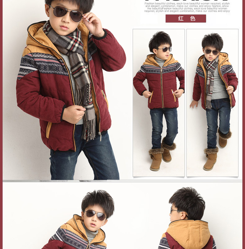 Manteau pour garcon en flanelle - Ref 2164464 Image 23