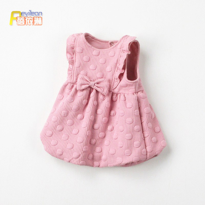 Little girl baby autumn winter dress baby children's vest dress princess vest skirt foreign clothes 1 one 2 years old