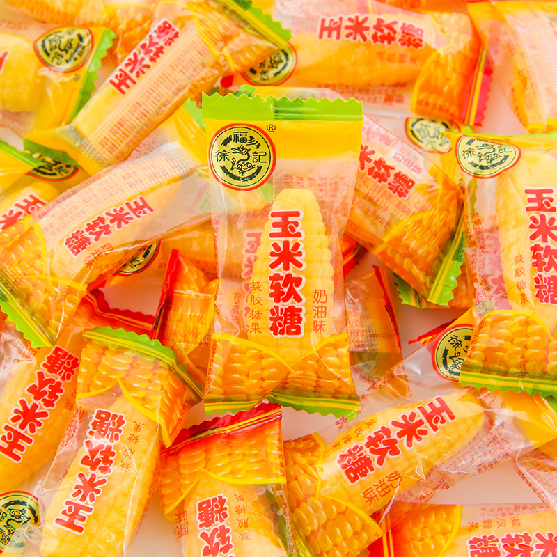 Xu Fuji corn fudge 500g about 40 creamy original wedding candy bulk snacks wholesale