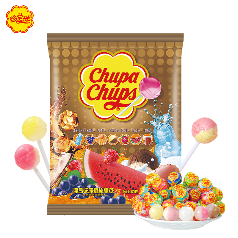 Alpine Jumbo beads Lollipop bagged 72 barrels 108 fruit hard candy Wedding celebration candy