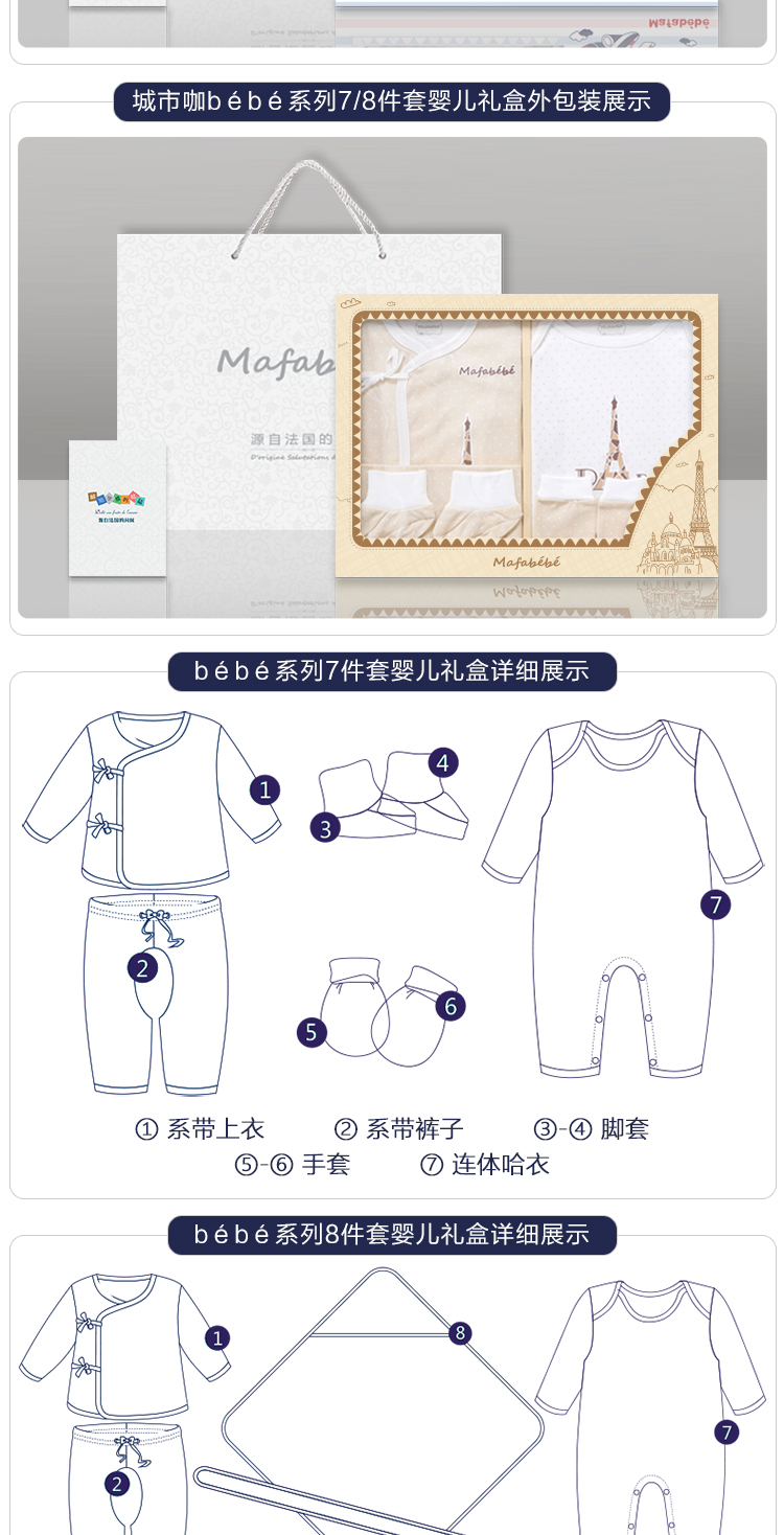 Bộ quần áo trẻ sơ sinh Bộ quà tặng 0-3 tháng 6 bông mùa xuân và mùa đông cho bé sơ sinh trăng tròn bán hộp quà tặng bé sơ sinh