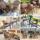 Rattan Chao Outdoor Rattan Chair Three-piece Set Balcony Small Table and Chair Coffee Table Leisure Negotiation Drinking Tea Chair Weaving Rattan Table and Chair Combination