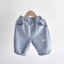 Boy Summer Thin shorts 2022 new Fashion boy Jeans Children Casual Summer style 7 Pants Tide
