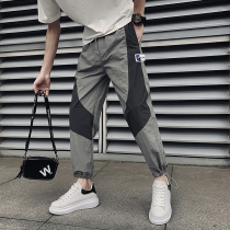 Mens Korean version of the trend 2021 Spring and Autumn new fashion brand ins overalls mens casual pants sports pants