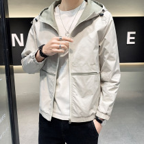 2021 autumn new youth simple assault clothes men short hooded fashion casual jacket mens coat tide