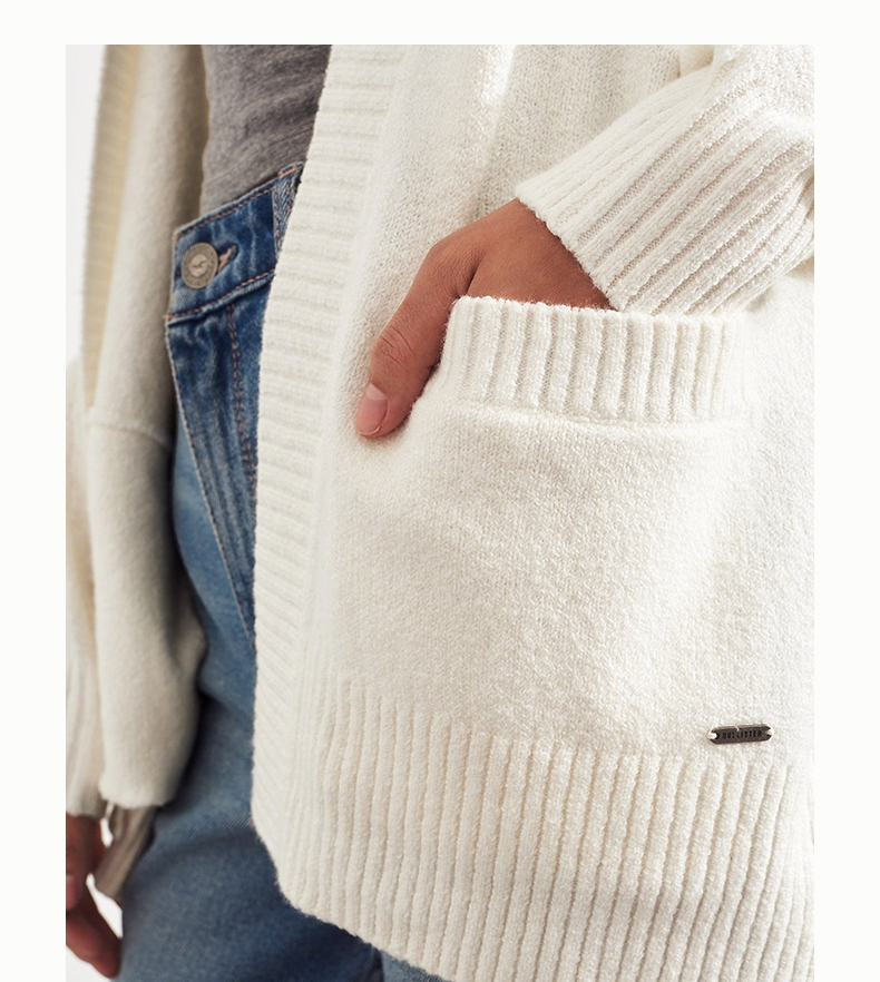 Hollister 2018 mùa thu áo mới cardigan nữ 223027-1 áo len dài