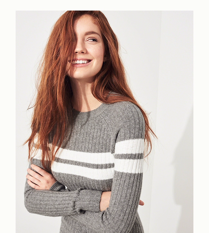 Hollister2018 mùa thu đầm mới dệt kim nữ 230627-3