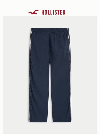 Hollister25 Autumn and Winter New Baggy Style Contrasting Color Loose Straight Sports Casual Pants Men's Clothing 330-5141