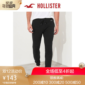 0点： 143元包邮   Hollister 218286-1 男士抓绒慢跑休闲裤