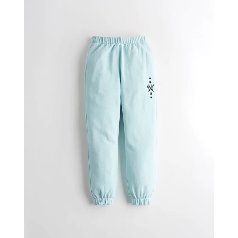 Hollister Autumn plus high waist daddy model jogging casual pants female 309268-1
