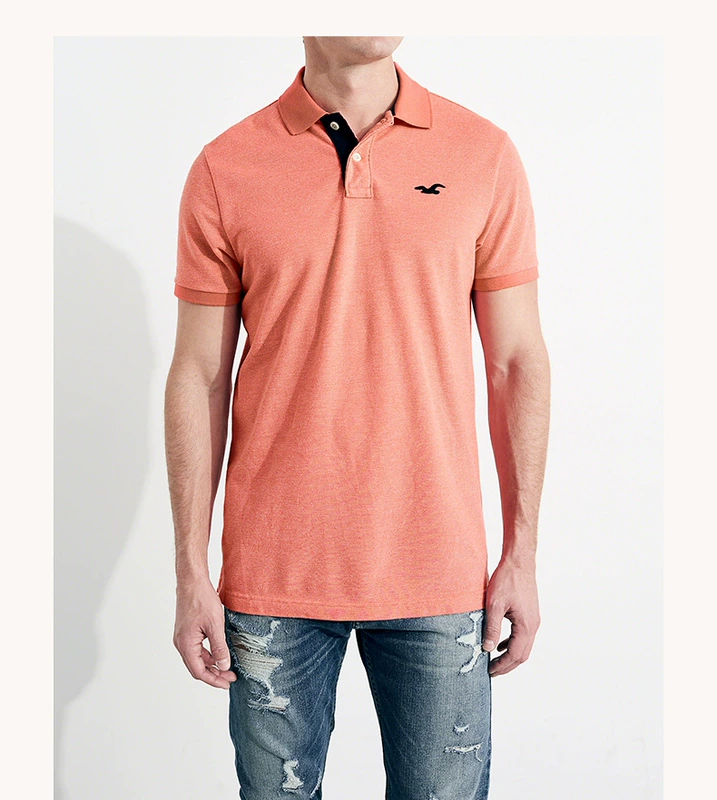 Hollister căng cườm cotton áo sơ mi nam 196947