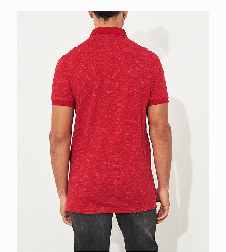 Hollister nhăn cổ áo Áo sơ mi nam 207016-1 áo thun nam có cổ