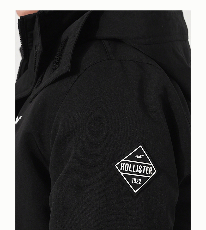 Hollister mùa đông 2018 áo khoác mới lót len ​​nam 219669-1 áo cổ vuông