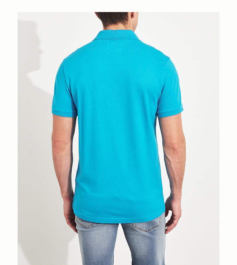 Hollister căng cườm cotton áo sơ mi nam 215463 áo có cổ