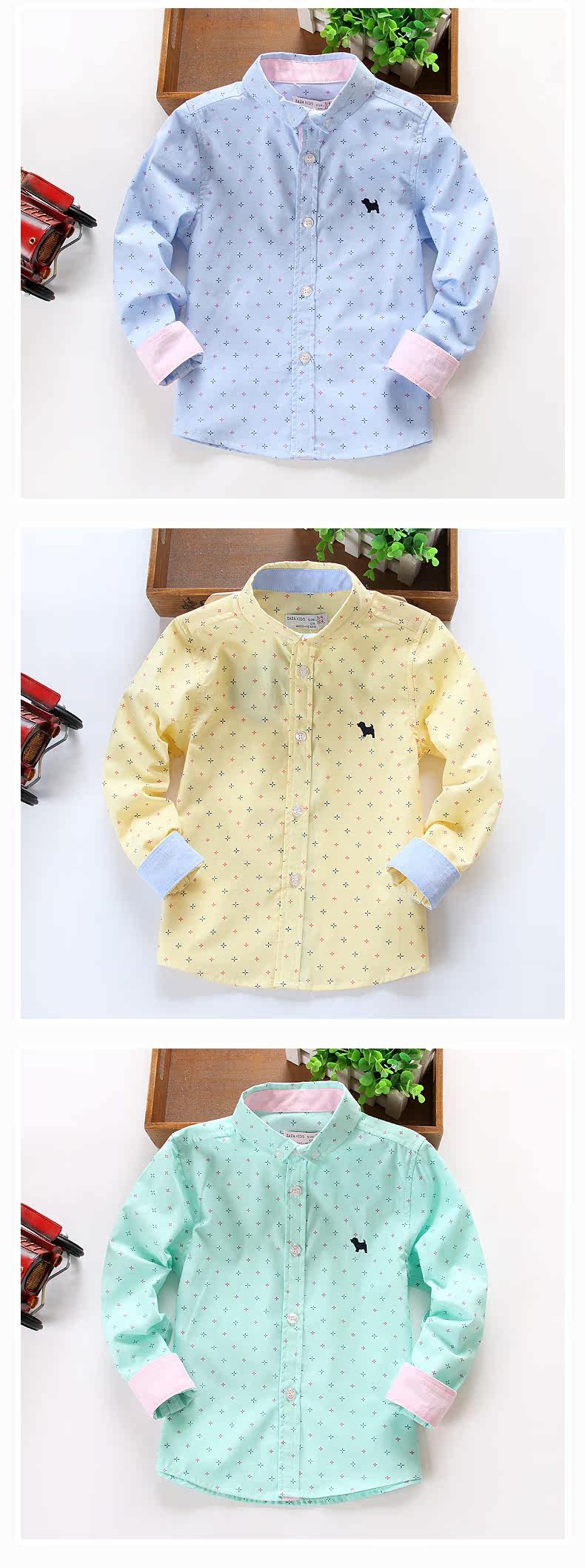 Chemise garcon à manche longue - Ref 2075043 Image 28