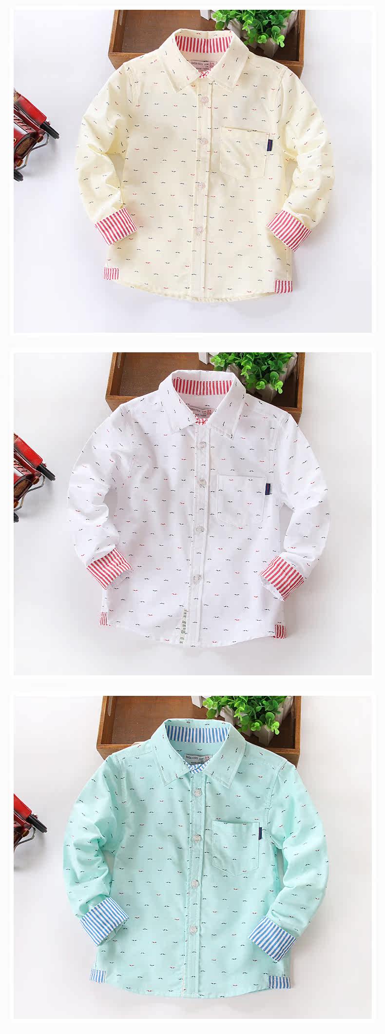 Chemise garcon à manche longue - Ref 2075043 Image 25