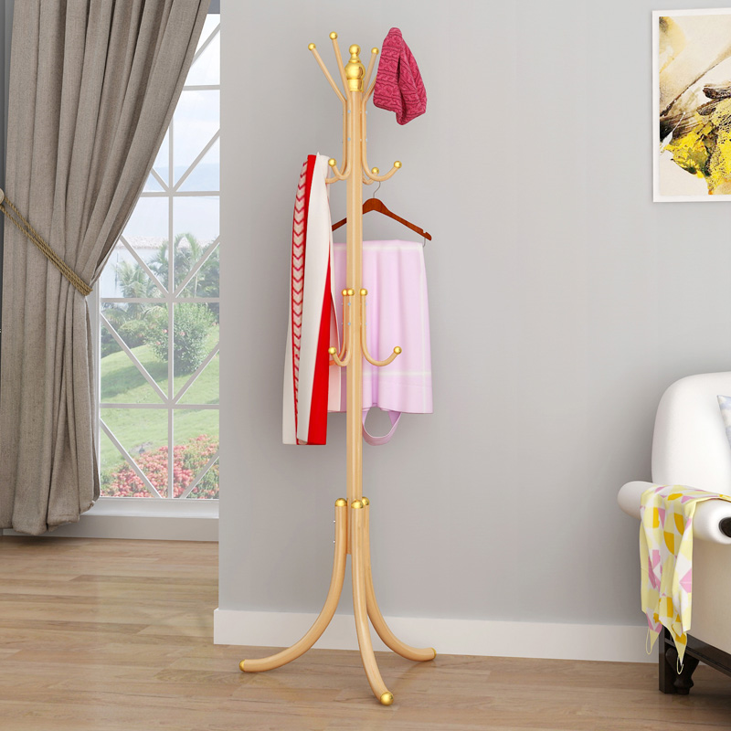 Fashion coat rack Wrought iron hanger Floor-to-ceiling clothes rack Simple modern fashion bedroom hanger easy assembly