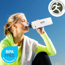 42195 Yan Electrel 330ML 190M L outdoor sports running arched flat kettle Handheld kettle dust cover