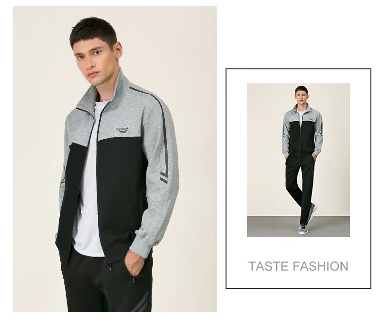 Áo sơ mi cá sấu 2019 Xuân và Hè Mới Áo khoác thể thao nam Zipper Zipper Cotton Casual Áo thể thao đứng cổ áo khoác - Áo khoác thể thao / áo khoác áo khoác mỏng nam adidas