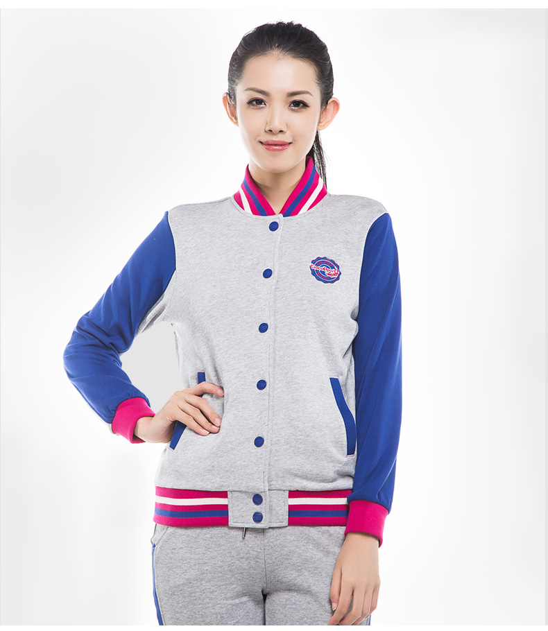 Áo sơ mi cá sấu mùa xuân và mùa thu nữ thể thao áo khoác bóng chày đồng phục áo len cổ áo cotton đan áo giải phóng mặt bằng - Áo khoác thể thao / áo khoác áo khoác nam lining chính hãng