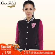 Áo sơ mi cá sấu nữ mùa thu thể thao và giải trí Áo khoác cardigan mỏng áo len đan cổ chữ V chính hãng