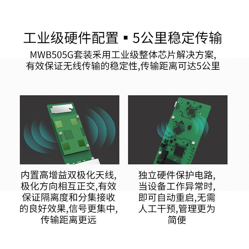 Mercury Wireless Bridge Elevator Monitoring 1-5-15 Km 5.8g High-Power Outdoor Long-Distance Transmission Wifi Network Ap Point-To-Point Bridge Receiver One-To-Many Gigabit Bridge Set