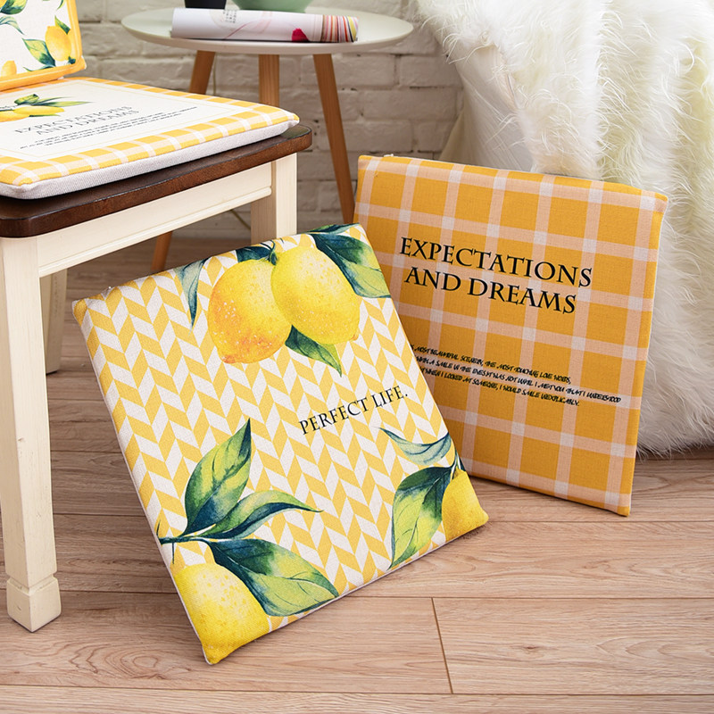 Wooden year round American ins fresh office stool Computer chair Cushion Cushion Cushion Table cushion Thickened cushion