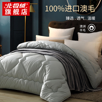 Australian wool quilt Winter quilt thickened warm quilt core Single student dormitory air conditioning quilt Cashmere quilt double