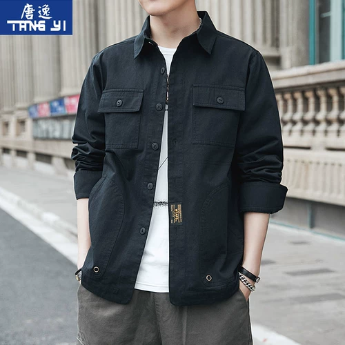 Рубашка, футболка, осенний демисезонный трендовый кардиган, в корейском стиле, 2020