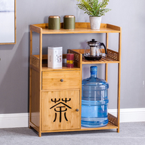 Tea rack Tea storage rack Kung Fu tea rack Floor-to-ceiling coffee table Simple modern storage side cabinets Nanzhu tea table