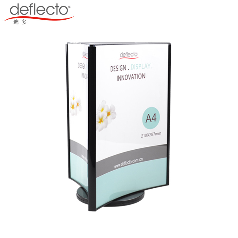American di Dolcan assembly A4 acrylic on three sides rotating wine water table advertising material show shelves menu cards D592704
