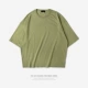 OVERSIZE lỏng lẻo châu Âu và Mỹ đơn giản cơ sở đường phố hoang dã cao xu hướng đường phố rắn màu áo thun nam và nữ tay áo ngắn t
