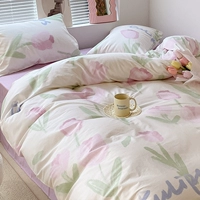 Розовые масляные краски тюльпаны. Втолка