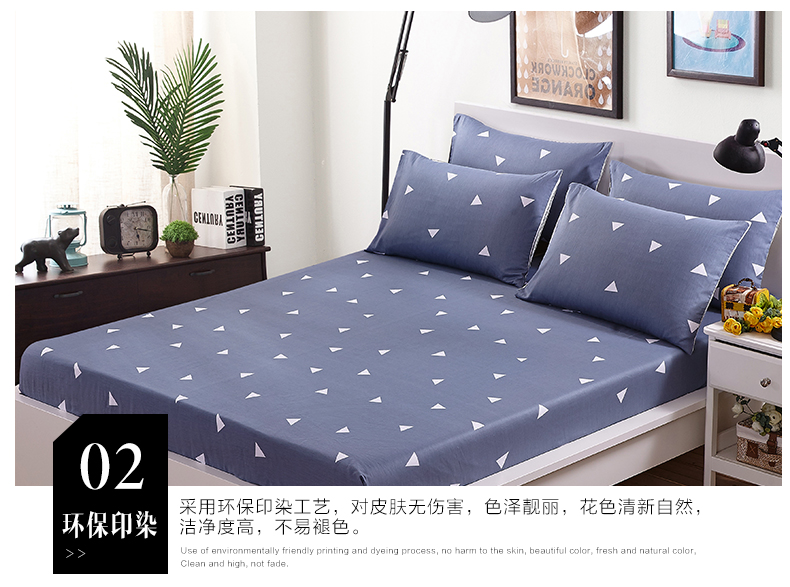 Beiji Rồng Li mảnh bông giường 1.8m giường bông khăn trải giường lanh 1.2 bộ 1,5m nệm bảo vệ - Trang bị Covers Ga phủ giường Everon