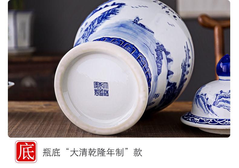 Antique porcelain of jingdezhen ceramics seal storage tank general tea pot sitting room place, home decoration