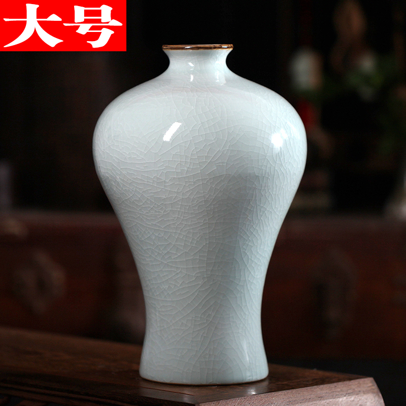 Imitation of jingdezhen ceramics up on vase classical modern home sitting room adornment handicraft furnishing articles large