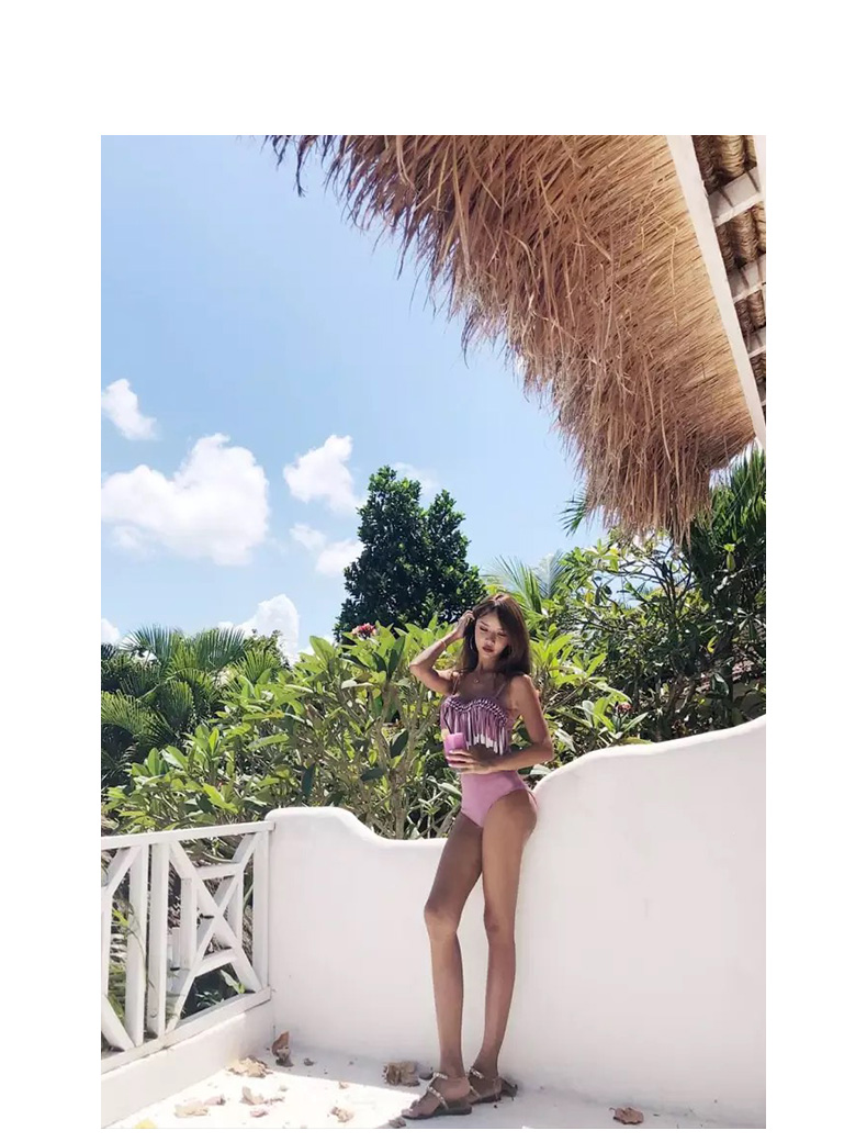 Bộ đồ bơi bikini nữ ngực nhỏ thu thập ba điểm gợi cảm 2018 mới của Hàn Quốc áo tắm lưới màu đỏ shop do boi