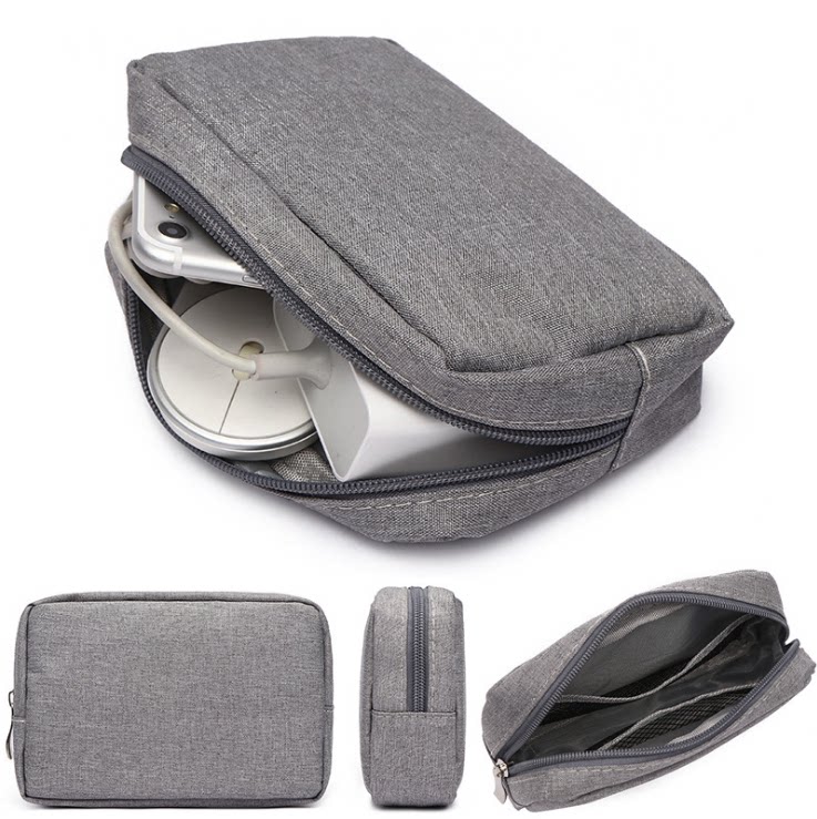Portable digital Romasi Xiaomi storage bag Headphone accessories Power data cable Multi-function U disk Mobile phone bag large