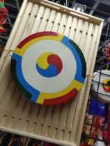 I Korean wooden frame hanging drum hanging ornaments can be beaten with drum sticks Korean folk drum restaurant hotel decoration pendant
