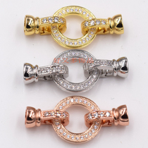 925 Silver bowl buckle joint buckle pearl necklace button silver hand chain buckle connection Buckle Head diy accessories material