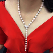 diy pearl jewelry accessories s925 silver necklace single layer clip necklace bracelet buckle sweater chain buckle inlay zircon