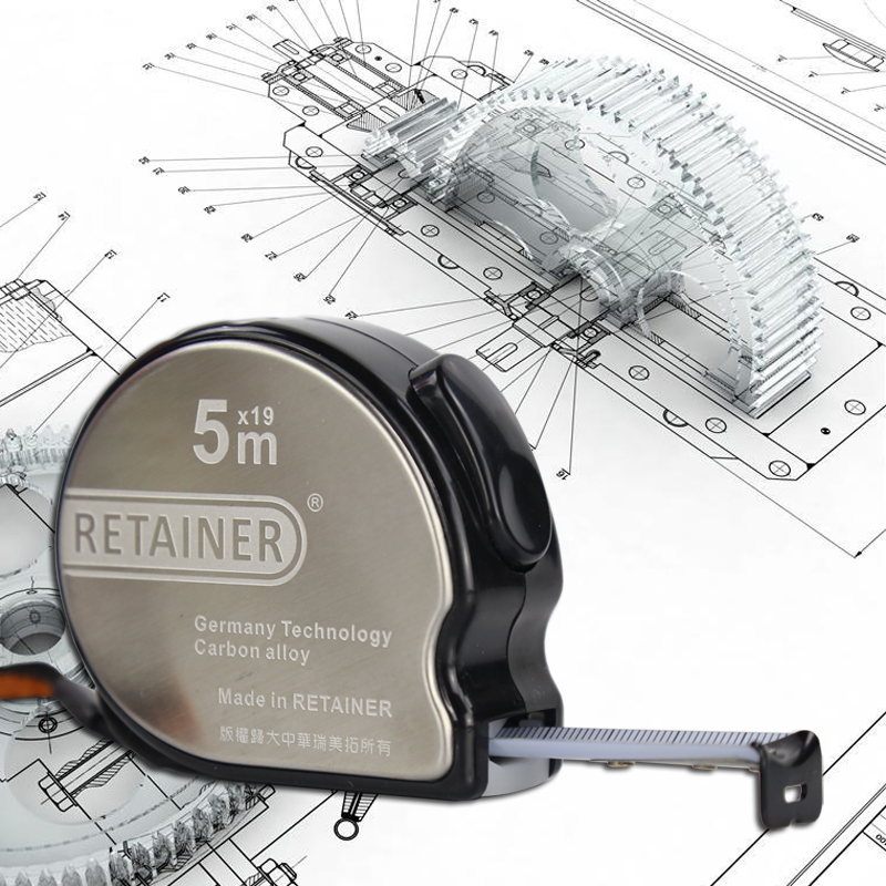 RETAINER Stainless steel coil ruler Steel coil ruler with metric ruler 7 5 METERS wide site woodworking ruler