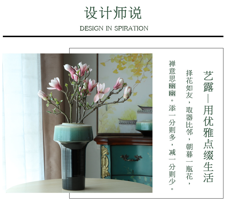 I and contracted sitting room creative flower arranging furnishing articles home decoration ceramic hydroponic dried flower vase floral arrangements