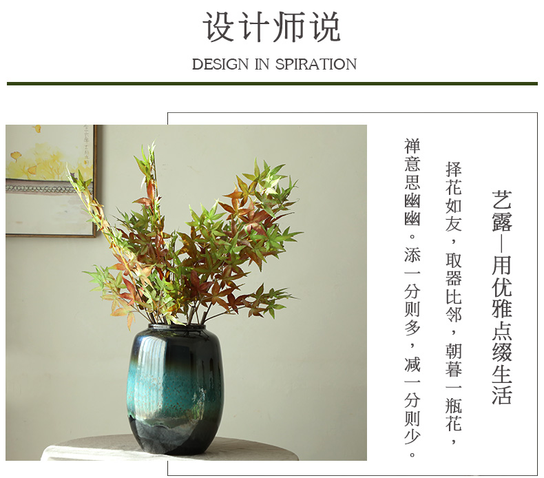 High - end European modern floral suit the table what sitting room ark place TV ark, decoration ceramic flower flower