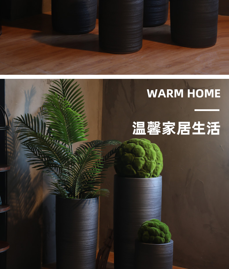 Large flower pot ceramic furnishing articles of Chinese style restoring ancient ways POTS sitting room hotel decoration flower arranging dried flowers thick ceramic bottle