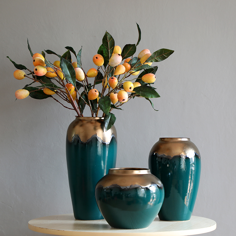 Up Phnom penh light key-2 luxury modern jingdezhen ceramic vase furnishing articles Nordic mesa of new Chinese style living room suit arranging flowers