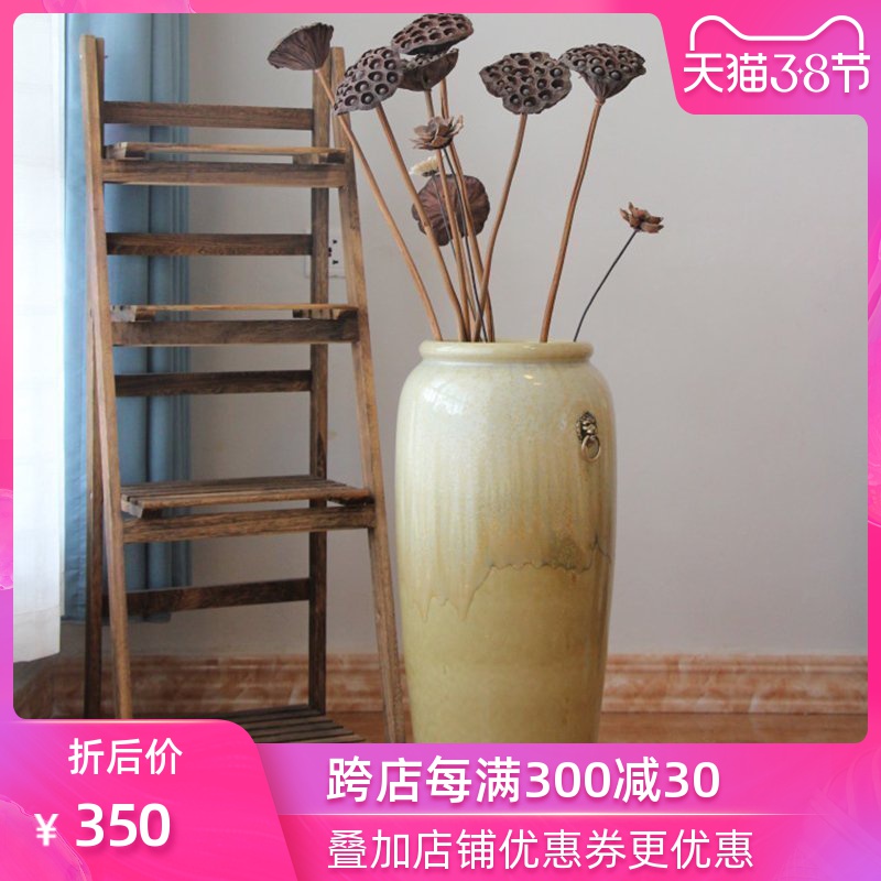 Jingdezhen ceramic hotel villa covers large vases, the sitting room porch flower flower decoration flower arranging furnishing articles