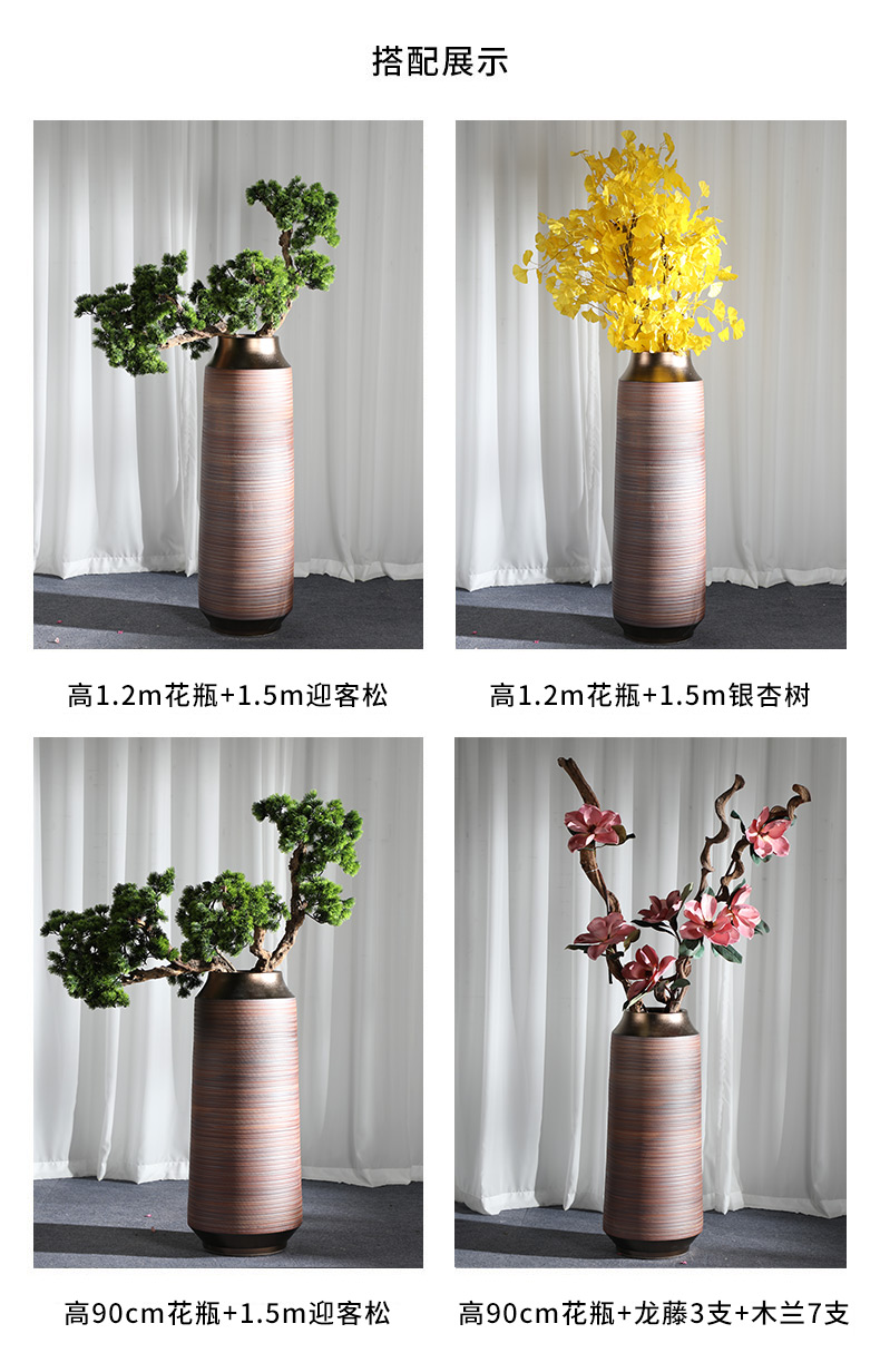 Zen flower arrangement is restoring ancient ways of large vase decoration to the hotel lounge ceramic furnishing articles sitting room porch floral suit