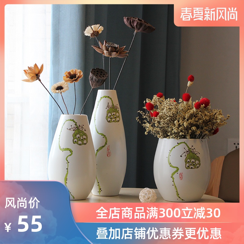 Hydroponic flower implement I and contracted household living room TV cabinet decoration of jingdezhen ceramic vases, furnishing articles